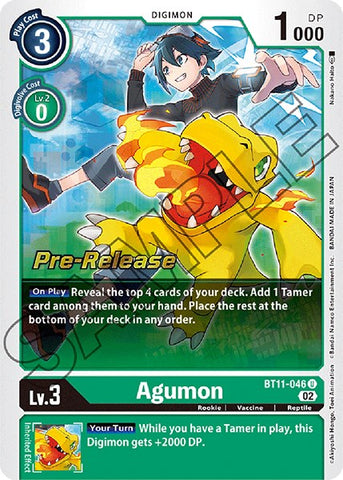 Agumon [BT11-046] [Dimensional Phase Pre-Release Promos] - Destination Retro