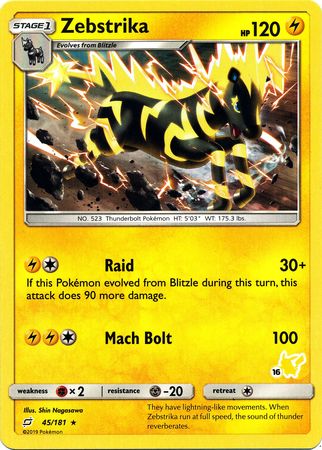 Zebstrika (16/60) [Battle Academy: Pikachu Deck] - Destination Retro