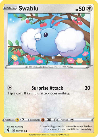 Swablu (132/203) [Sword & Shield: Evolving Skies] - Destination Retro
