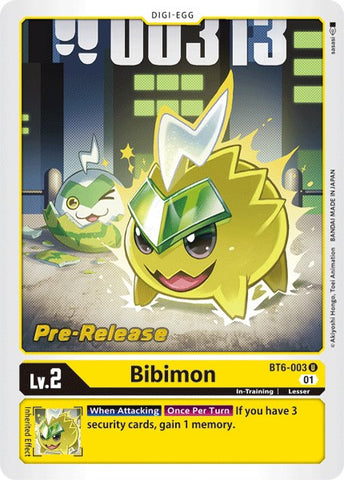 Bibimon [BT6-003] [Double Diamond Pre-Release Cards] - Destination Retro