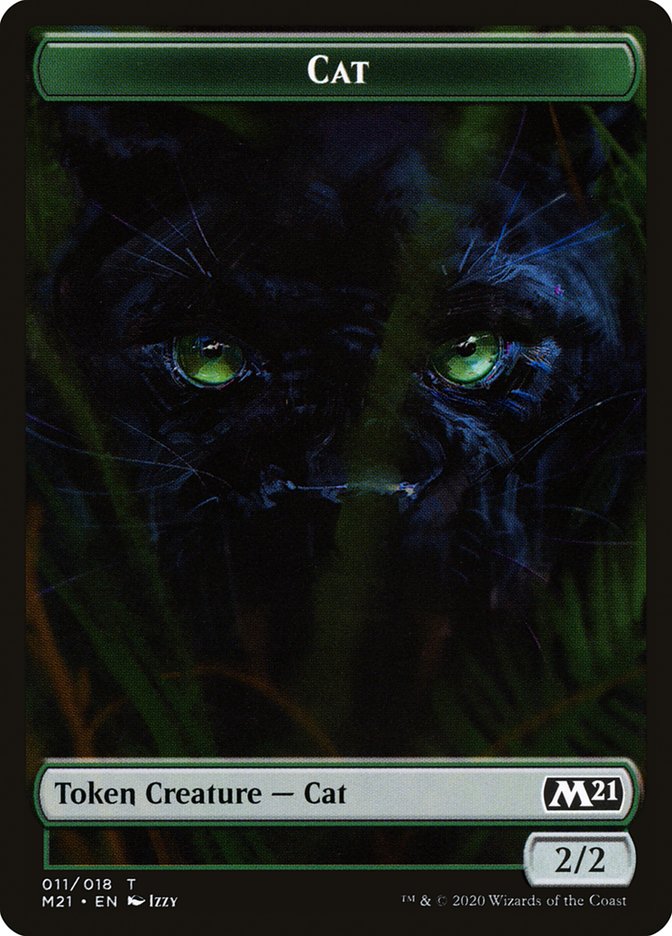 Angel // Cat (011) Double-sided Token [Core Set 2021 Tokens] - Destination Retro