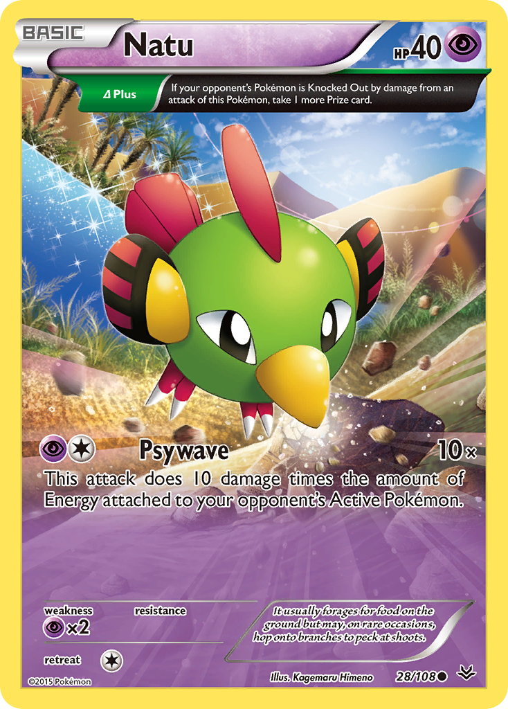 Natu (28/108) [XY: Roaring Skies] - Destination Retro