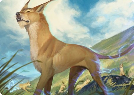 Blink Dog Art Card [Dungeons & Dragons: Adventures in the Forgotten Realms Art Series] - Destination Retro