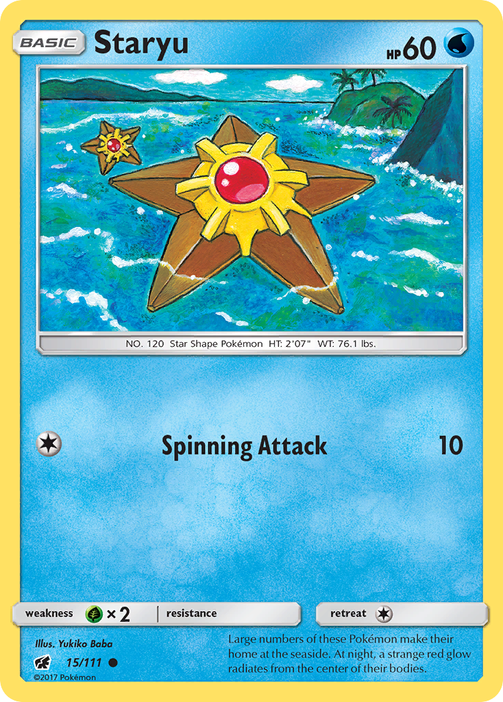 Staryu (15/111) [Sun & Moon: Crimson Invasion] - Destination Retro