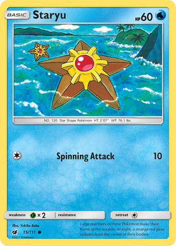 Staryu (15/111) [Sun & Moon: Crimson Invasion] - Destination Retro