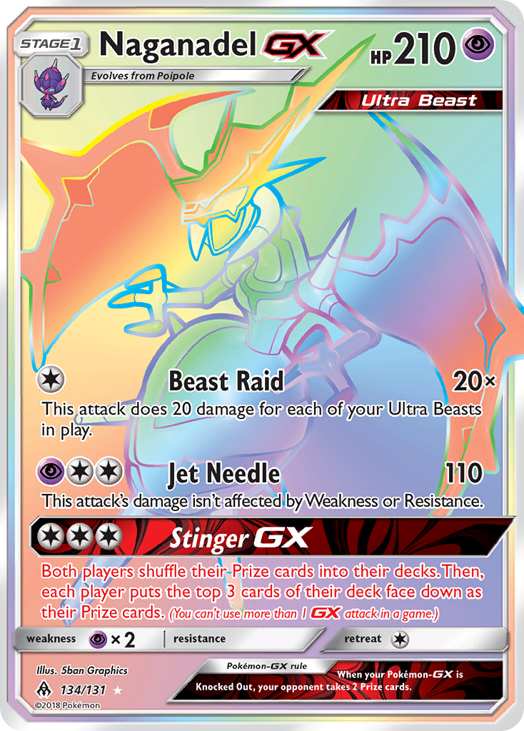 Naganadel GX (134/131) [Sun & Moon: Forbidden Light] - Destination Retro