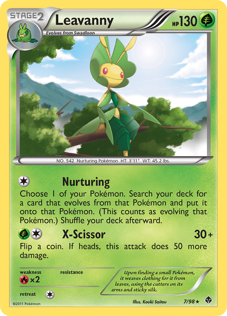 Leavanny (7/98) [Black & White: Emerging Powers] - Destination Retro