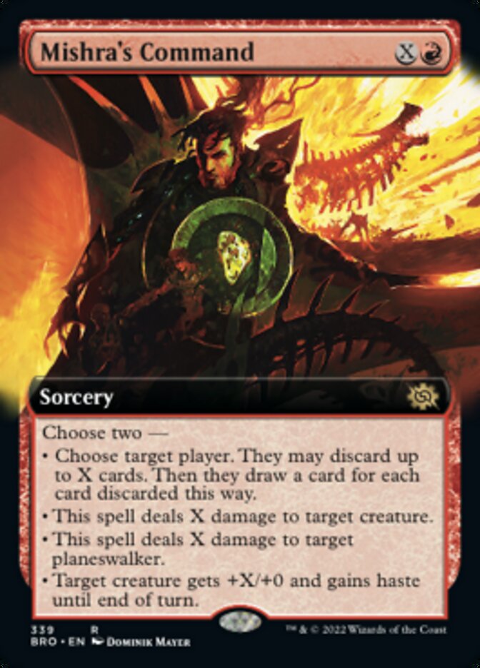 Mishra's Command (Extended Art) [The Brothers' War] - Destination Retro
