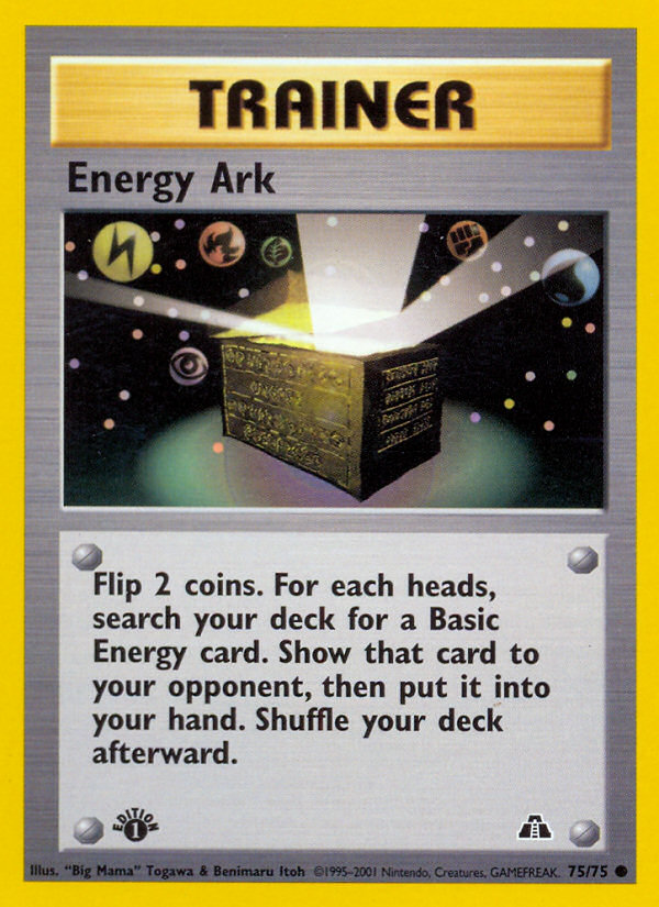 Energy Ark (75/75) [Neo Discovery 1st Edition] - Destination Retro