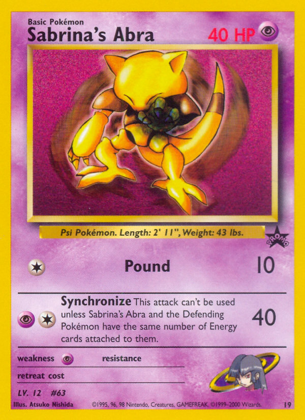 Sabrina's Abra (19) [Wizards: Black Star Promos] - Destination Retro
