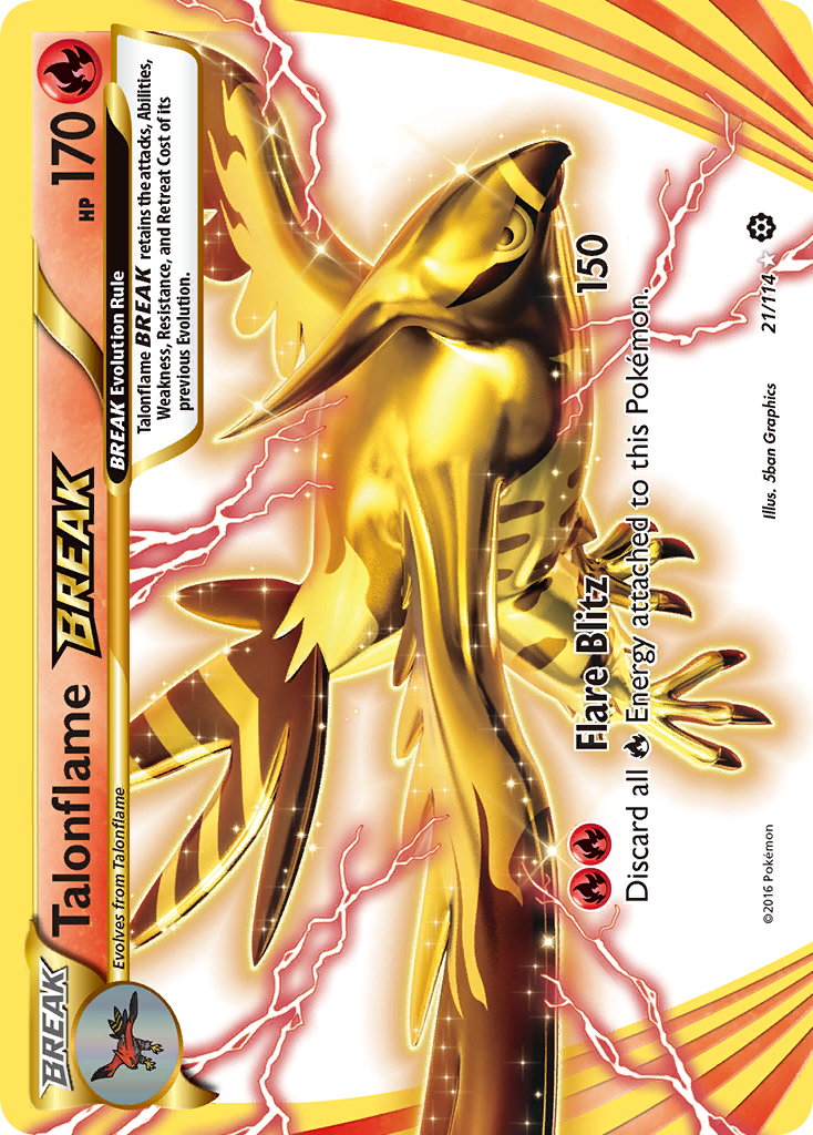 Talonflame BREAK (21/114) [XY: Steam Siege] - Destination Retro