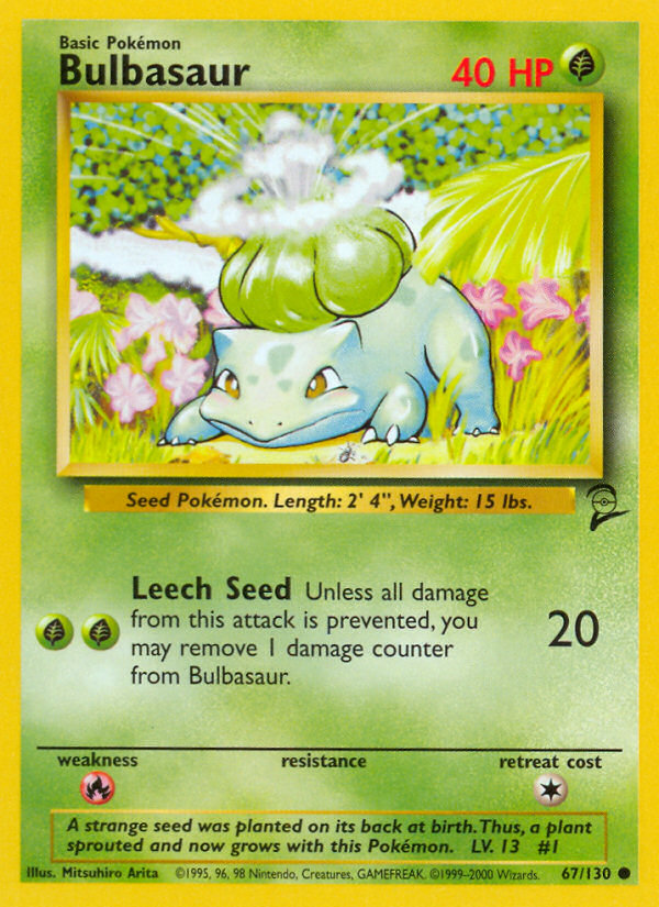 Bulbasaur (67/130) [Base Set 2] - Destination Retro
