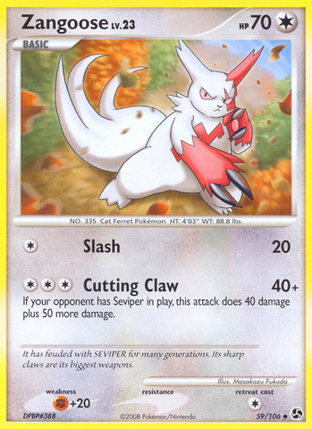 Zangoose (59/106) [Diamond & Pearl: Great Encounters] - Destination Retro