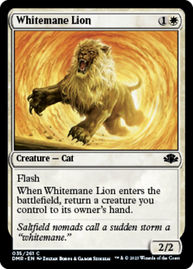 Whitemane Lion [Dominaria Remastered] - Destination Retro