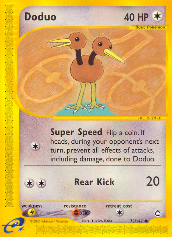Doduo (73/147) [Aquapolis] - Destination Retro