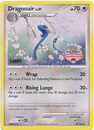 Dragonair (52/146) (State Province Territory Championship Staff) [Diamond & Pearl: Legends Awakened] - Destination Retro