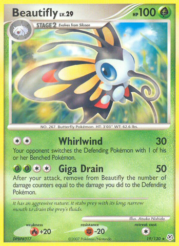 Beautifly (19/130) [Diamond & Pearl: Base Set] - Destination Retro