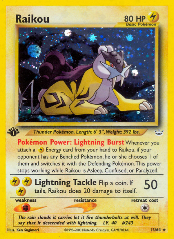Raikou (13/64) [Neo Revelation 1st Edition] - Destination Retro