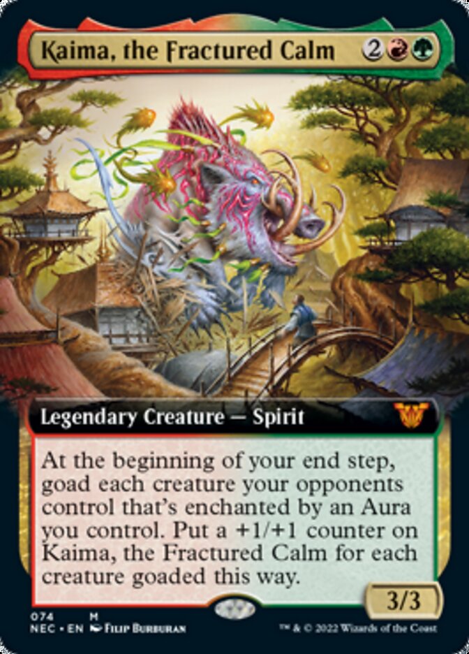 Kaima, the Fractured Calm (Extended) [Kamigawa: Neon Dynasty Commander] - Destination Retro