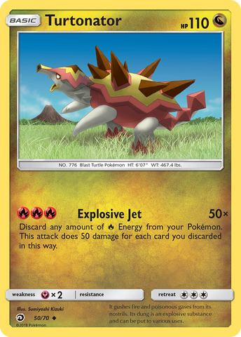 Turtonator (50/70) [Sun & Moon: Dragon Majesty] - Destination Retro