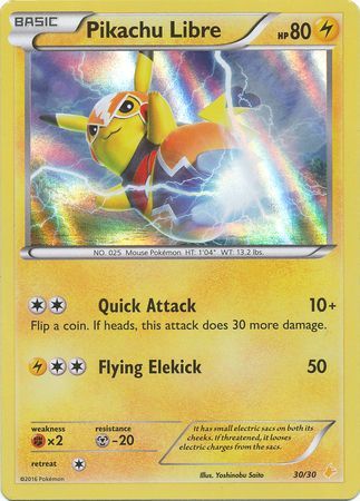 Pikachu Libre (30/30) [XY: Trainer Kit - Pikachu Libre & Suicune] - Destination Retro