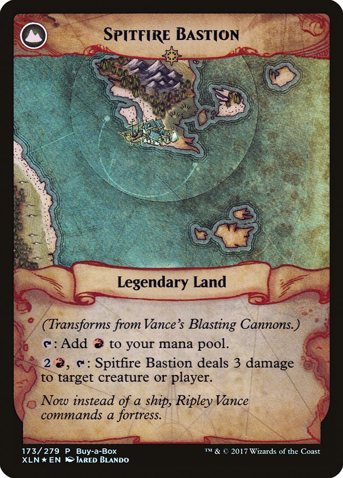 Vance's Blasting Cannons // Spitfire Bastion (Buy-A-Box) [Ixalan Treasure Chest] - Destination Retro