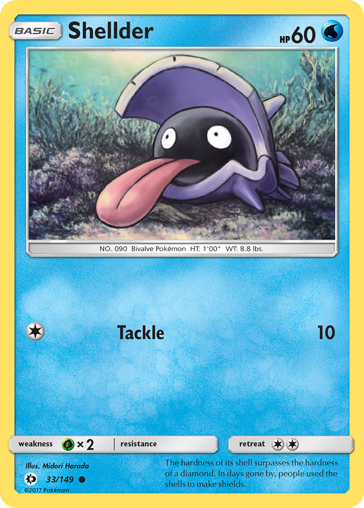 Shellder (33/149) [Sun & Moon: Base Set] - Destination Retro