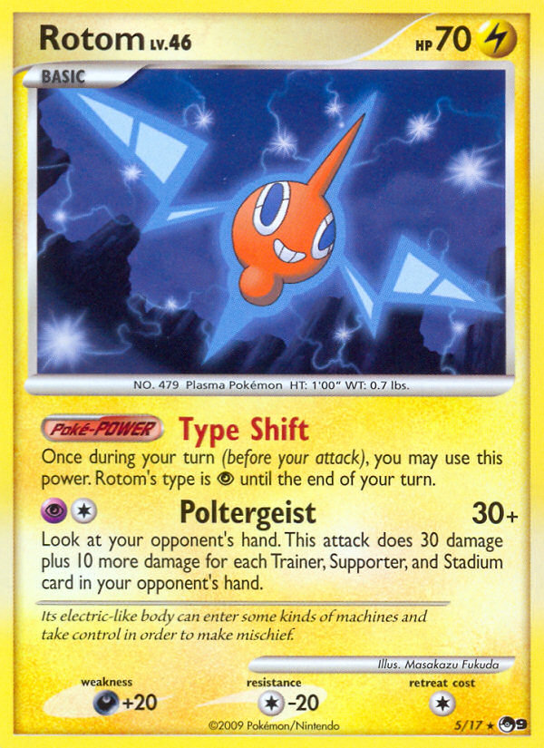 Rotom (5/17) [POP Series 9] - Destination Retro