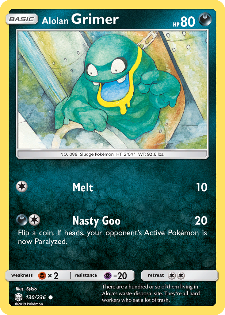 Alolan Grimer (130/236) [Sun & Moon: Cosmic Eclipse] - Destination Retro