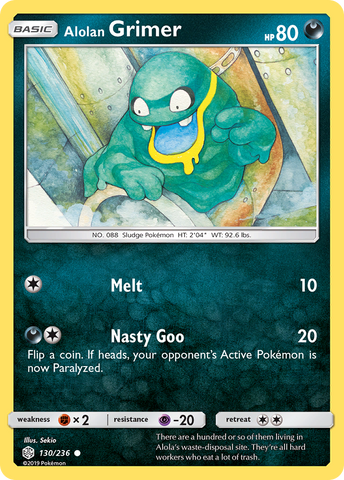 Alolan Grimer (130/236) [Sun & Moon: Cosmic Eclipse] - Destination Retro