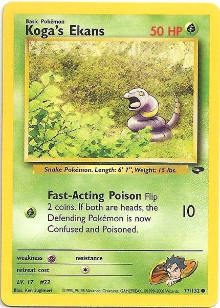 Koga's Ekans (77/132) [Gym Challenge Unlimited] - Destination Retro