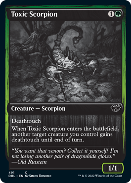 Toxic Scorpion [Innistrad: Double Feature] - Destination Retro
