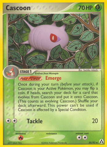 Cascoon (30/92) [EX: Legend Maker] - Destination Retro