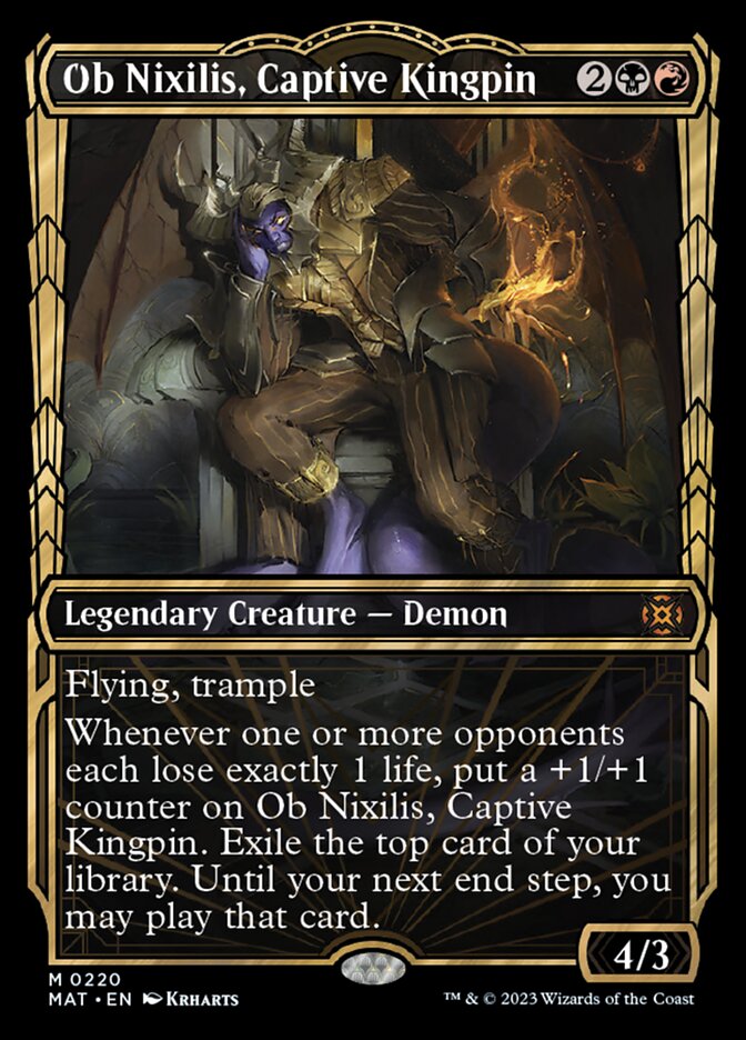 Ob Nixilis, Captive Kingpin (Showcase Halo Foil) [March of the Machine: The Aftermath] - Destination Retro