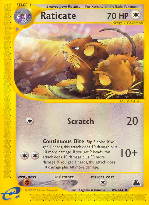 Raticate (89/144) [Skyridge] - Destination Retro