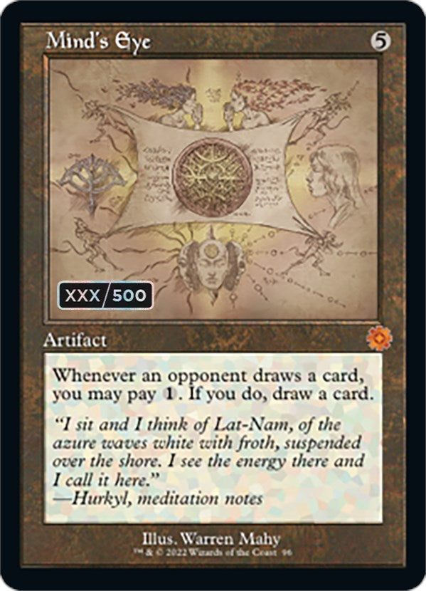 Mind's Eye (Retro Schematic) (Serial Numbered) [The Brothers' War Retro Artifacts] - Destination Retro