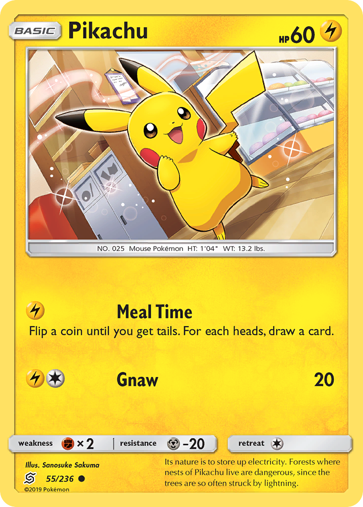 Pikachu (55/236) [Sun & Moon: Unified Minds] - Destination Retro