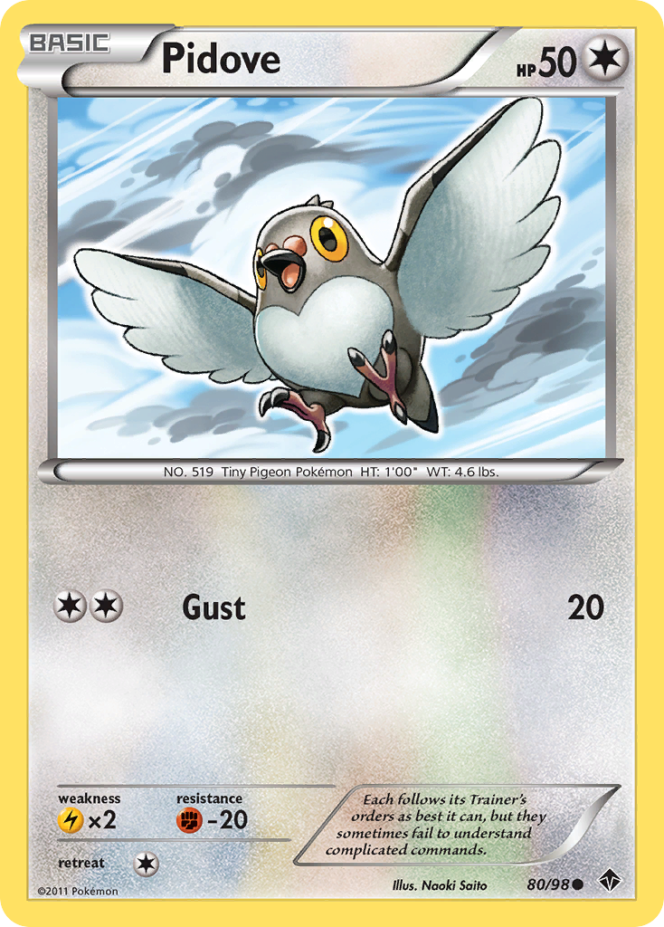 Pidove (80/98) [Black & White: Emerging Powers] - Destination Retro