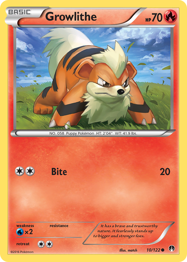 Growlithe (10/122) [XY: BREAKpoint] - Destination Retro