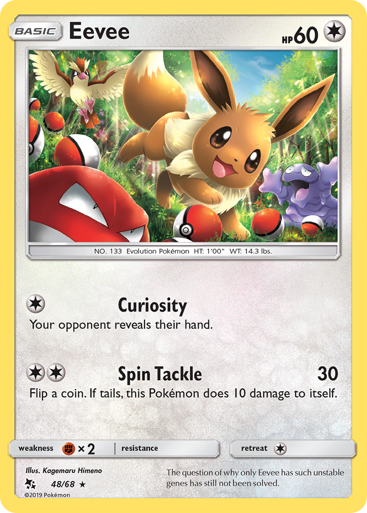 Eevee (48/68) [Sun & Moon: Hidden Fates] - Destination Retro