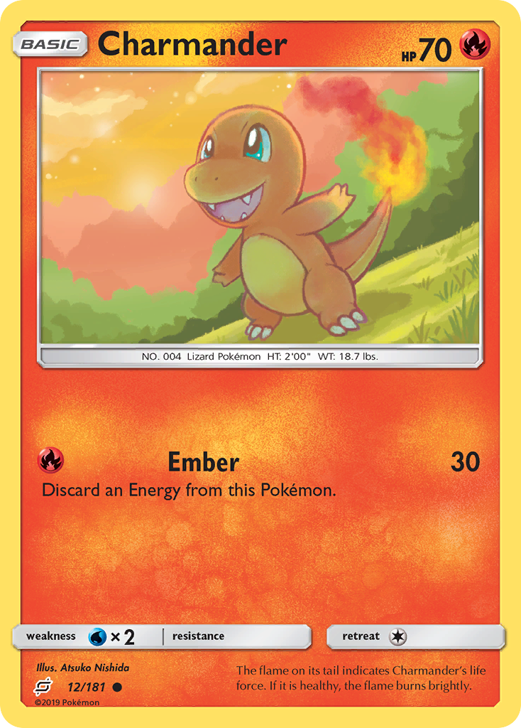 Charmander (12/181) [Sun & Moon: Team Up] - Destination Retro