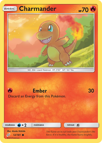 Charmander (12/181) [Sun & Moon: Team Up] - Destination Retro