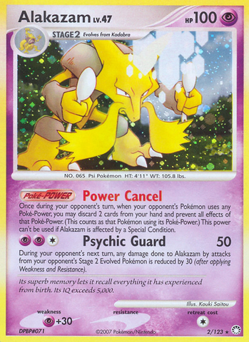 Alakazam (2/123) [Diamond & Pearl: Mysterious Treasures] - Destination Retro