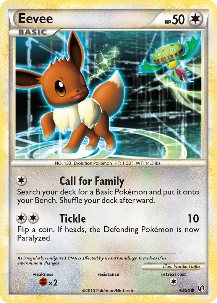 Eevee (48/90) [HeartGold & SoulSilver: Undaunted] - Destination Retro