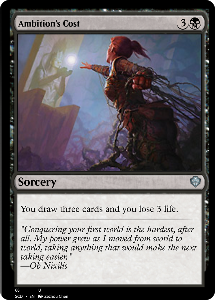 Ambition's Cost [Starter Commander Decks] - Destination Retro