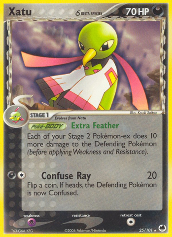 Xatu (25/101) (Delta Species) [EX: Dragon Frontiers] - Destination Retro