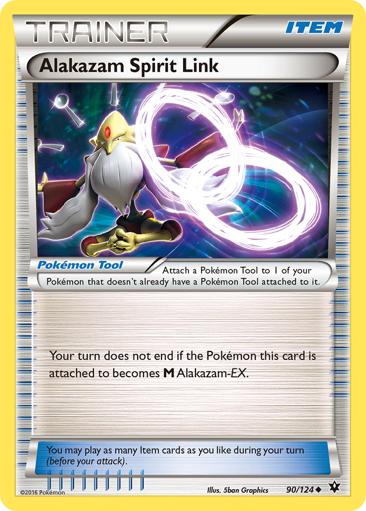 Alakazam Spirit Link (90/124) [XY: Fates Collide] - Destination Retro