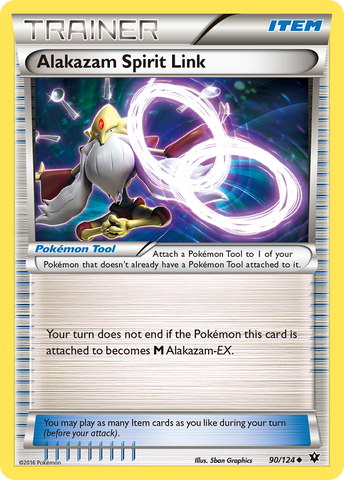 Alakazam Spirit Link (90/124) [XY: Fates Collide] - Destination Retro
