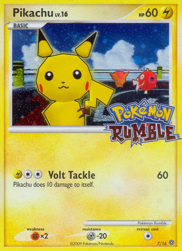 Pikachu (7/16) [Pokémon Rumble] - Destination Retro