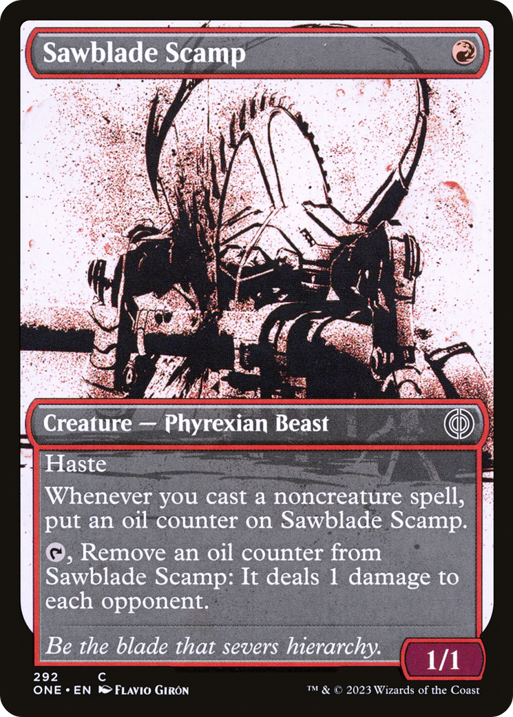 Sawblade Scamp (Showcase Ichor) [Phyrexia: All Will Be One] - Destination Retro